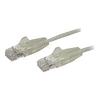 StarTech.com 1' CAT6 Cable - Gray Slim CAT6 Patch Cord - Snagless - LSZH