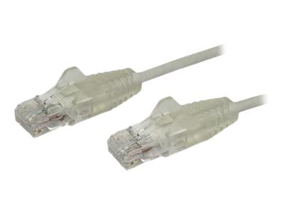 StarTech.com 10 ft CAT6 Cable - Slim CAT6 Patch Cord - Gray Snagless RJ45 C