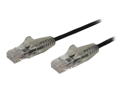 StarTech.com 6'' CAT6 Cable - Black Slim CAT6 Patch Cord - Snagless - LSZH