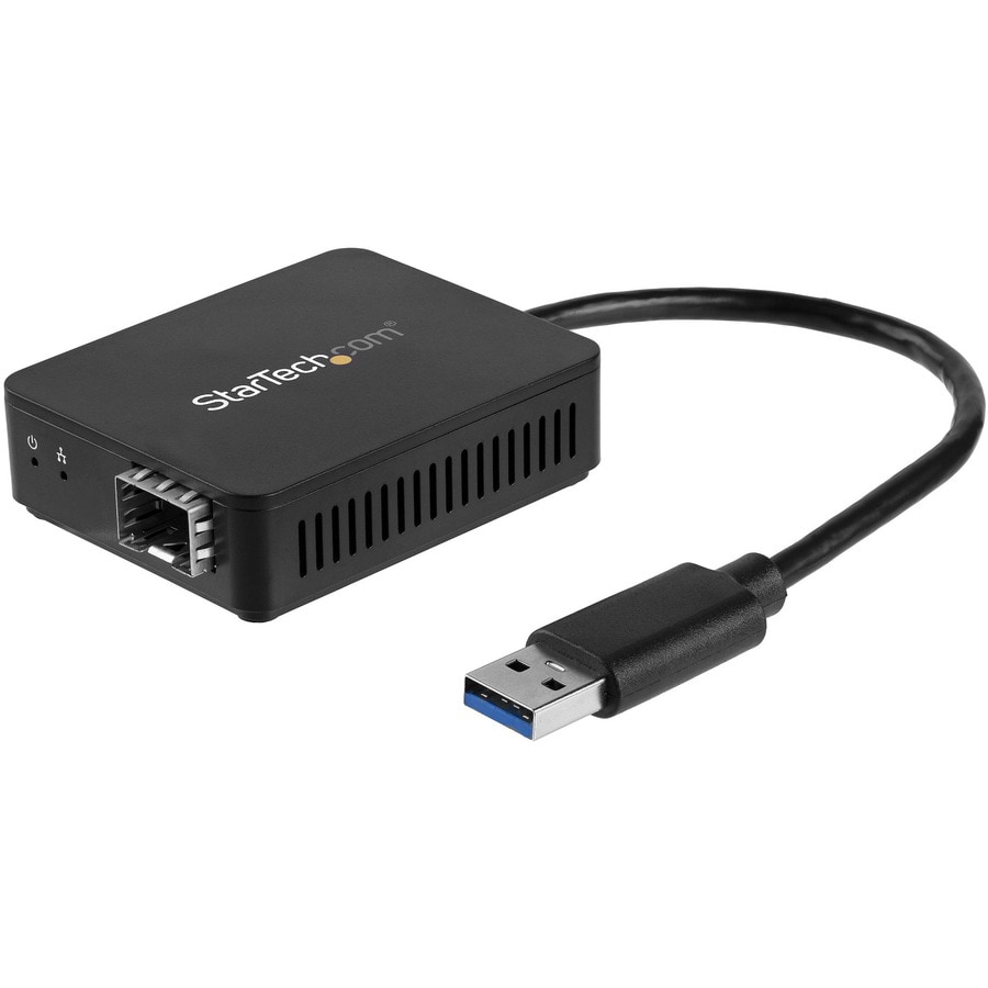 StarTech.com USB 3.0 to Fiber Optic Converter USB to Open SFP Adapter USB to Gigabit Network Adapter