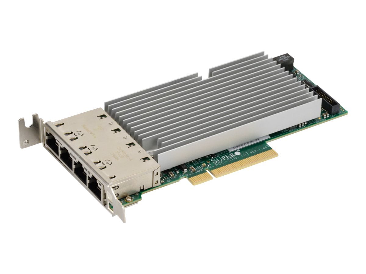 Supermicro AOC-STG-i4T - network adapter - PCIe 3.0 x8 - 10Gb Ethernet x 4