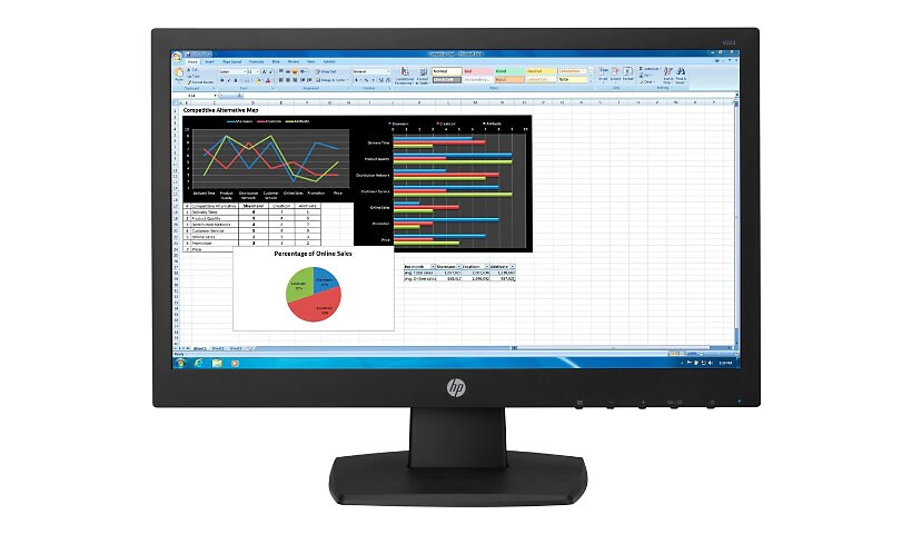 HP N223 - LED monitor - Full HD (1080p) - 21.5"