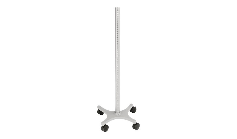 Ergotron Zido Pole Cart - mounting component - for LCD display / keyboard / CPU - cool gray - TAA Compliant