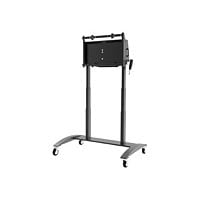 Peerless-AV SmartMount cart - motorized - for interactive flat panel / mini PC - black