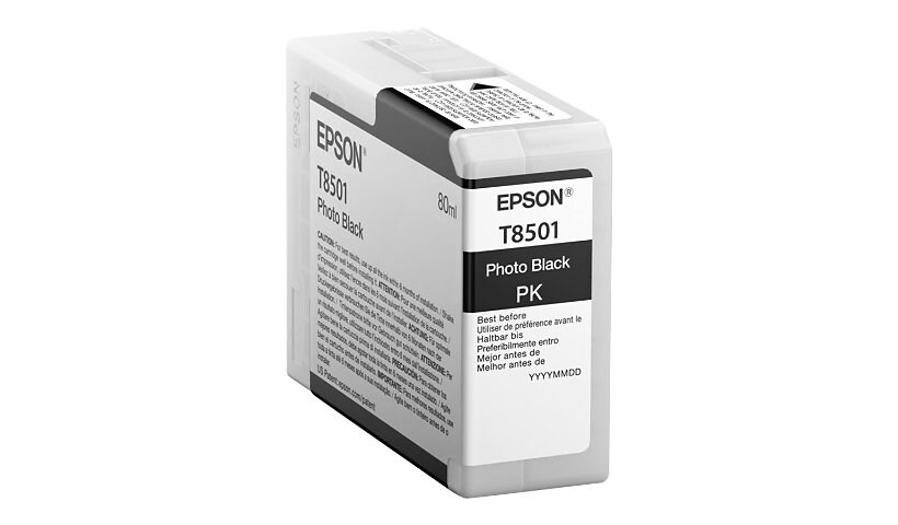 Epson T8501 - photo noire - original - cartouche d'encre
