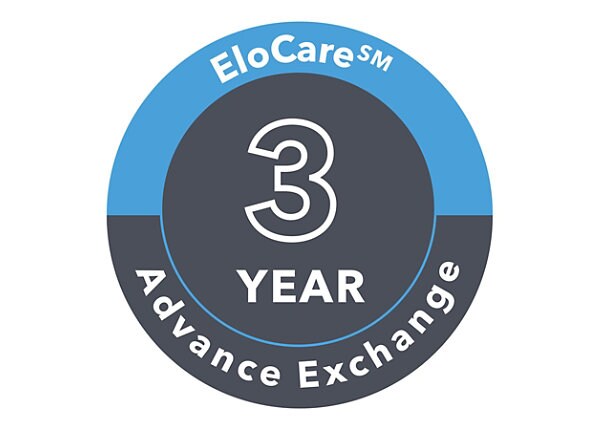 Elo Advance Unit Replacement - extended service agreement - 3 years - shipment