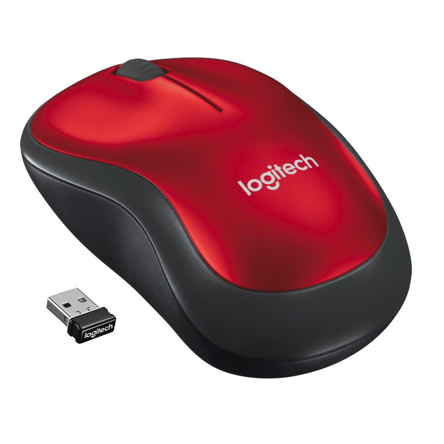Thumbnail 2 of 10 for Logitech M185 - mouse - 2.4 GHz - red