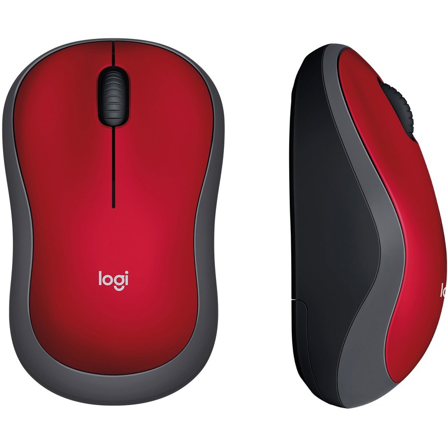 Thumbnail 5 of 10 for Logitech M185 - mouse - 2.4 GHz - red