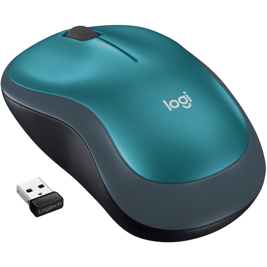 Logitech M185 - mouse - 2.4 GHz - blue