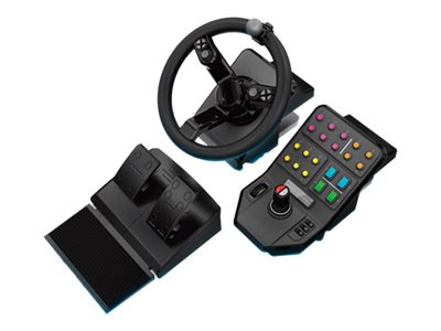 Logitech Heavy Equipment Bundle - Bundle - wheel and pedals set - wired
