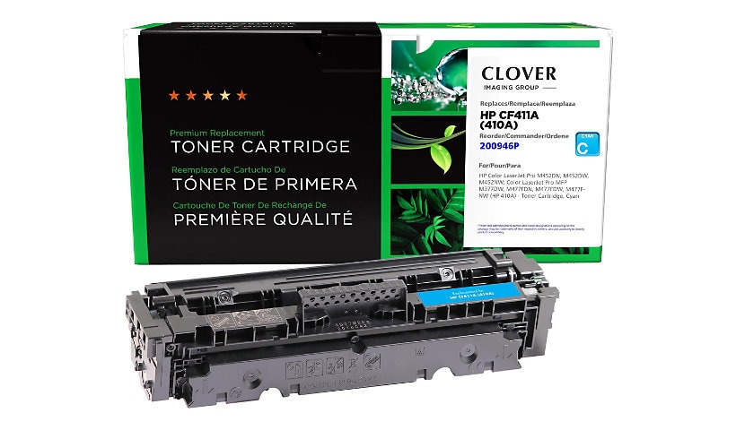 Clover Imaging Group - cyan - compatible - remanufactured - toner cartridge (alternative for: HP 410A, HP CF411A)