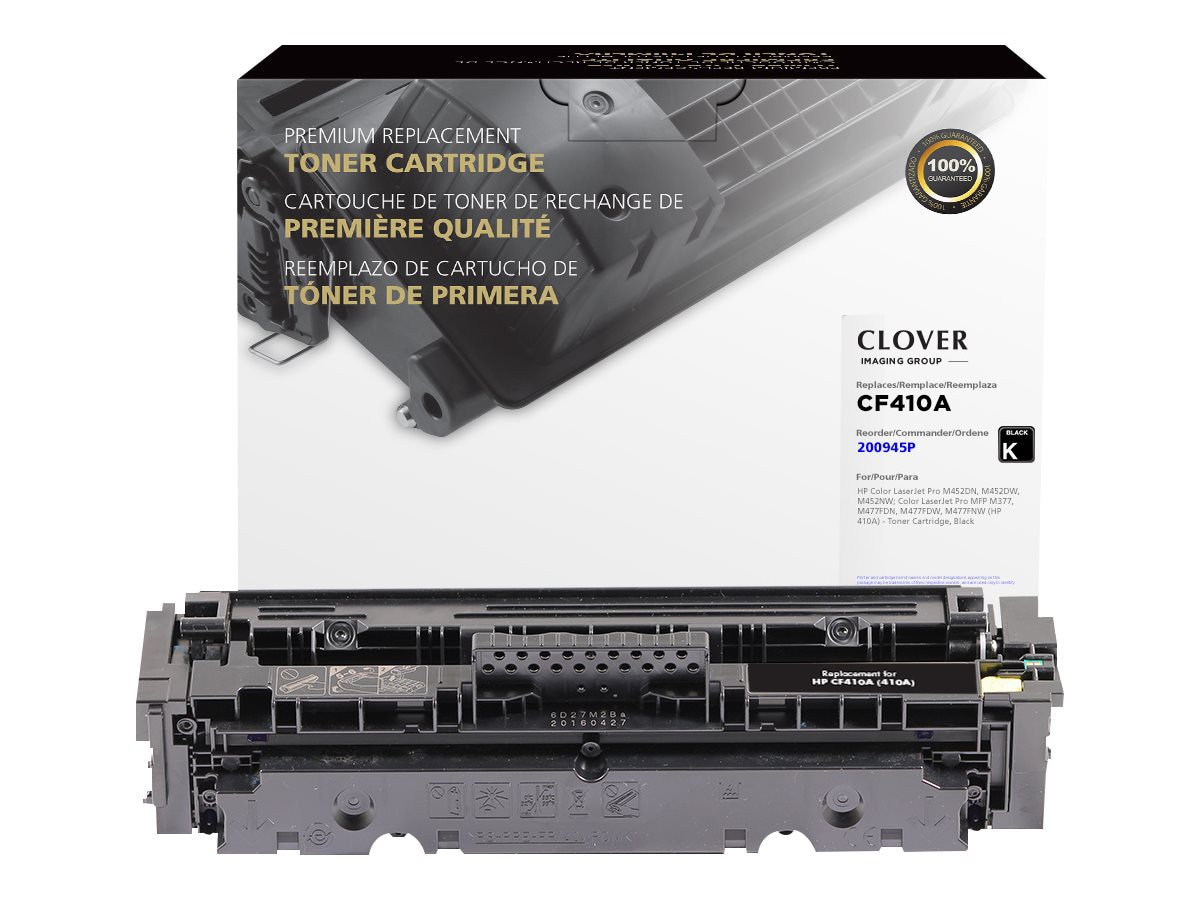 Clover Remanufactured Toner for HP CF410A, Black, 2,300 page yield