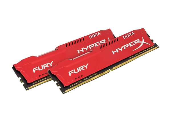 HyperX FURY - DDR4 - 16 GB: 2 x 8 GB - DIMM 288-pin - unbuffered