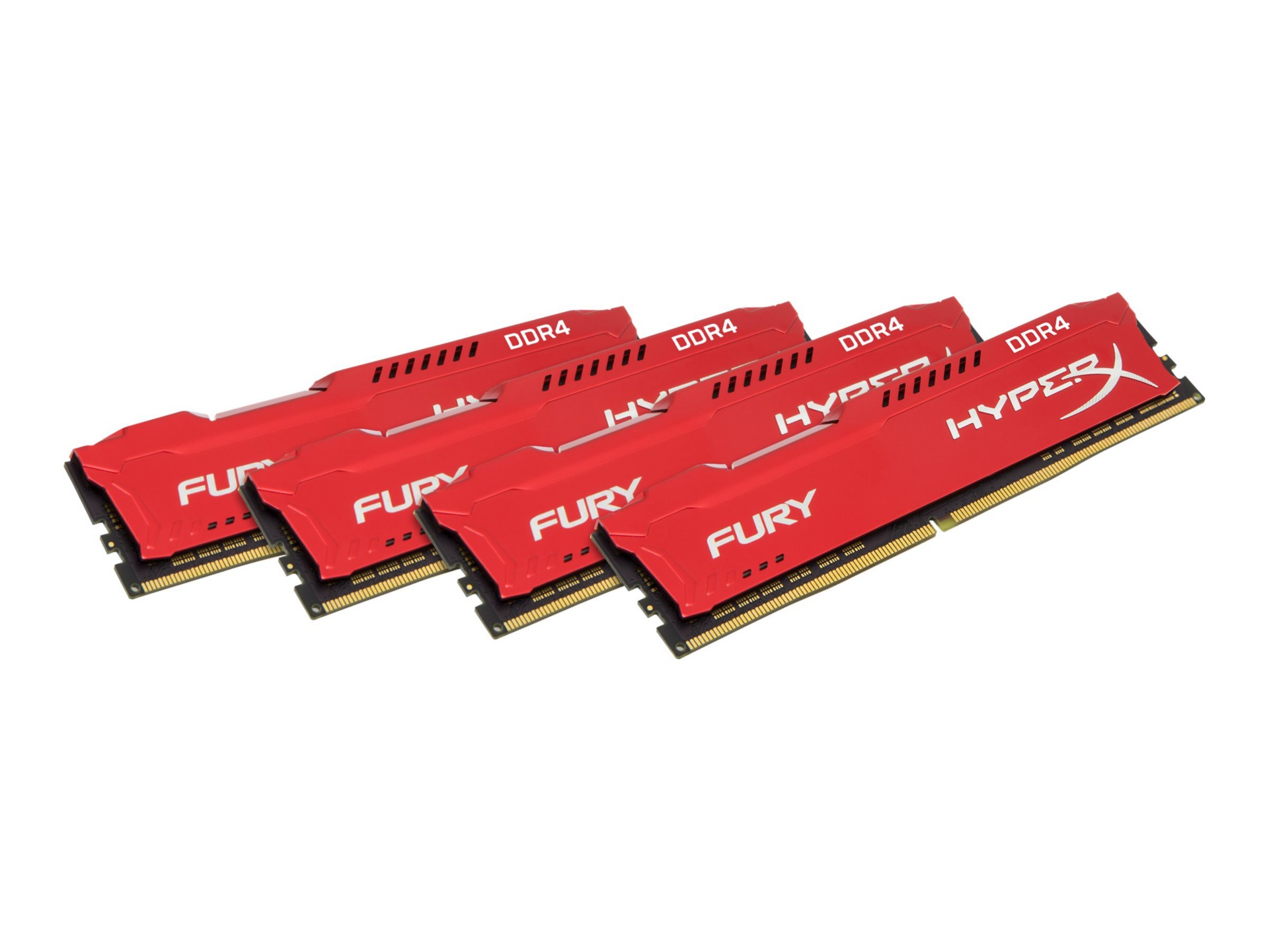 HyperX FURY - DDR4 - 32 GB: 4 x 8 GB - DIMM 288-pin - unbuffered