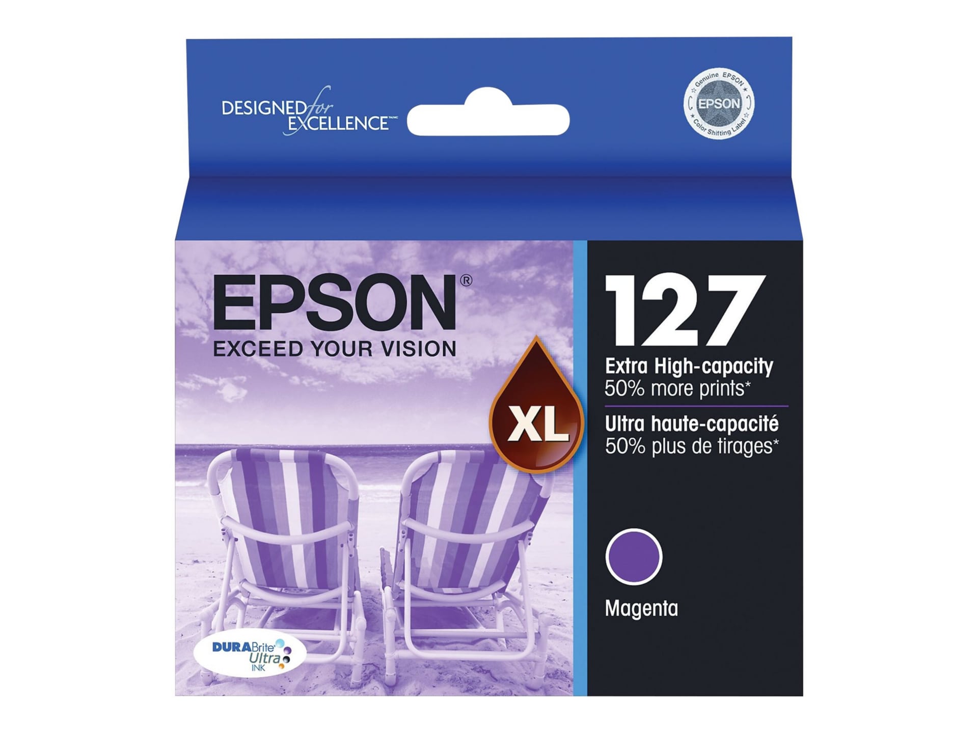Epson 127 With Sensor - Extra High Capacity - magenta - original - ink cartridge