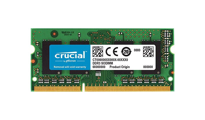 Crucial - DDR3 - module - 4 GB - SO-DIMM 204-pin - 1866 MHz / PC3-14900 - u