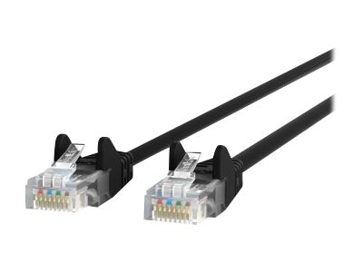 Belkin CAT5e/CAT5, 1ft, Black, Snagless, UTP, RJ45 Patch Cable