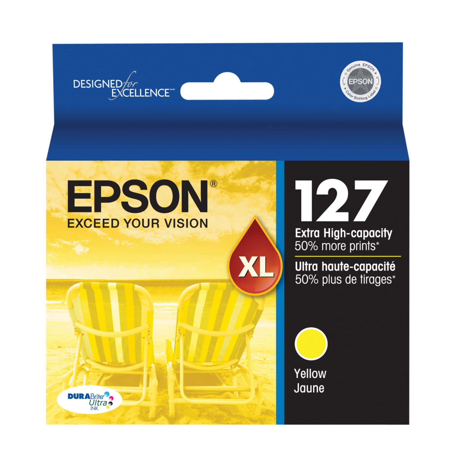 Epson 127 With Sensor - Extra High Capacity - yellow - original - ink cartridge