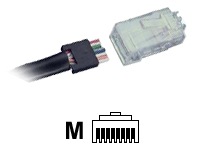 AMP Shielded Category 5/5e 8-position RJ-45 Modular Plug 100 pack