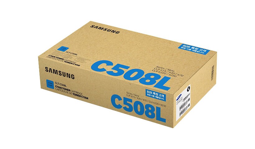 Samsung CLT-C508L - High Yield - cyan - original - toner cartridge (SU058A)