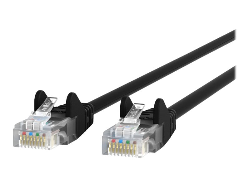 Belkin Cat6 5ft Black Ethernet Patch Cable, UTP, 24 AWG, Snagless, Molded, RJ45, M/M, 5'