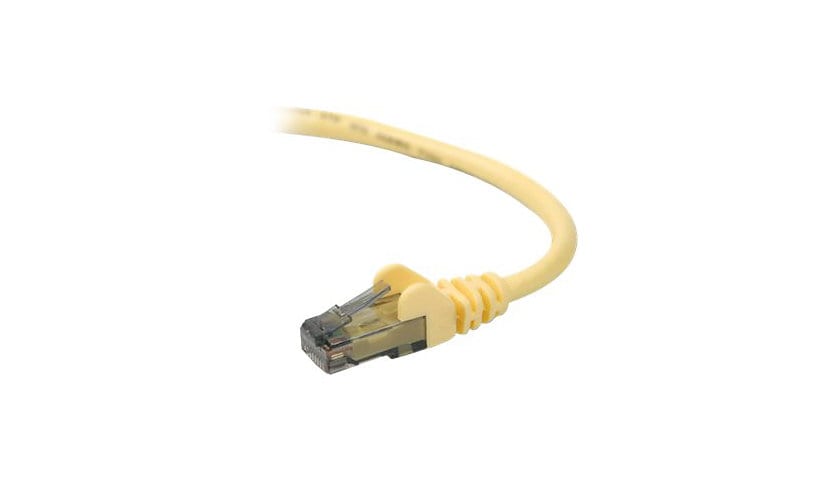 Belkin Cat6 10ft Yellow Ethernet Patch Cable, UTP, 24 AWG, Snagless, Molded, RJ45, M/M, 10'