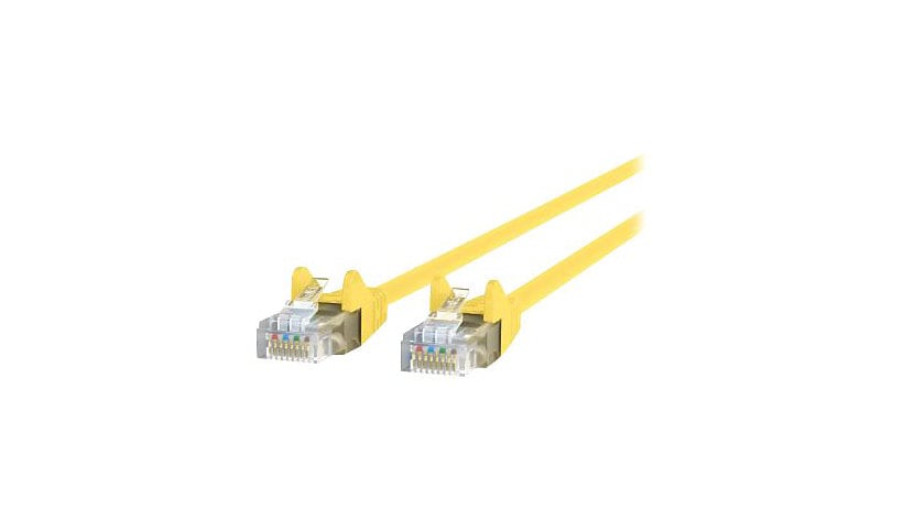 Belkin Cat6 14ft Yellow Ethernet Patch Cable, UTP, 24 AWG, Snagless, Molded, RJ45, M/M, 14'