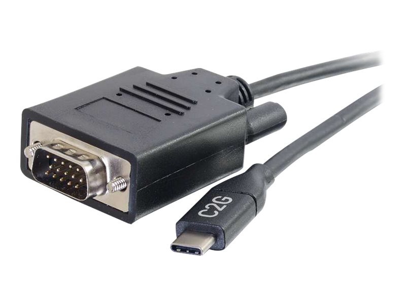C2G 3ft USB C to VGA Cable - USB C to VGA Adapter - Video Adapter Cable - M/M