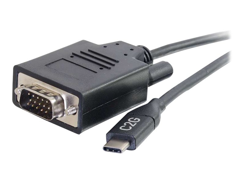 C2G 6ft USB C to VGA Cable - USB C to VGA Adapter - Video Adapter Cable - M/M