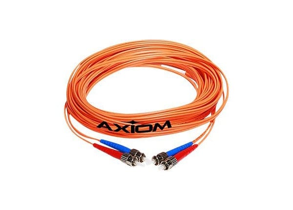 Axiom LC-ST Multimode Duplex OM1 62.5/125 Fiber Optic Cable - 3m - Orange -