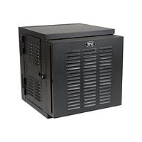 Tripp Lite SmartRack 12U IP54 Switch-Depth Wall-Mount Rack Enclosure Cabinet for Harsh Environments, Hinged Back, 230V -