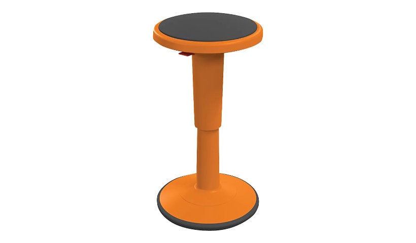 MooreCo Hierarchy Height Adjustable Grow Short - stool - round - plastic - orange