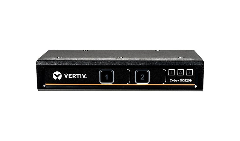 Vertiv Cybex SC820H Secure Desktop KVM Switch | 2 Port | HDMI