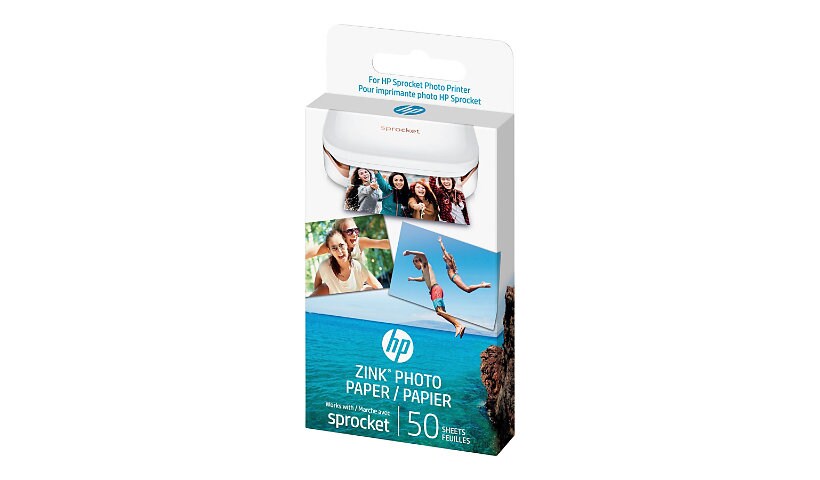 HP ZINK Sticky-Backed Photo Paper - photo paper - glossy - 50 sheet(s) - 50