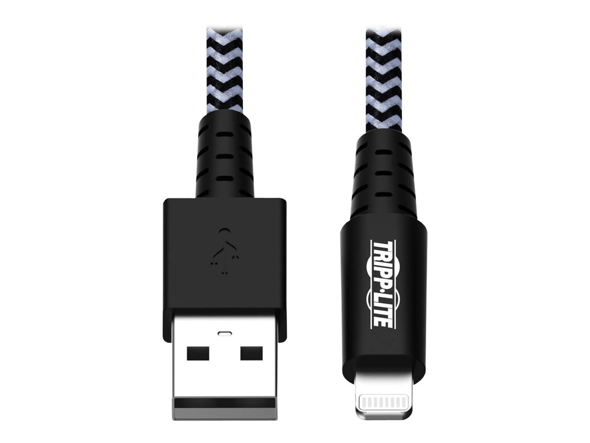 Eaton Tripp Lite Series Heavy-Duty USB-A to Lightning Sync/Charge Cable, MFi Certified - M/M, USB 2.0, 6 ft. (1,83 m) -