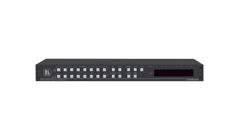 Kramer VS-88UHD 8x8 4K60 4:2:0 Matrix Switcher - video/audio switch - rack-