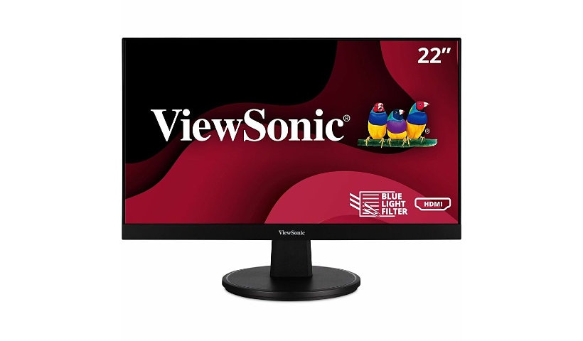 ViewSonic VA2256-MHD - IPS 1080p Monitor with Ultra-Thin Bezels, HDMI, DisplayPort and VGA - 250 cd/m² - 22"