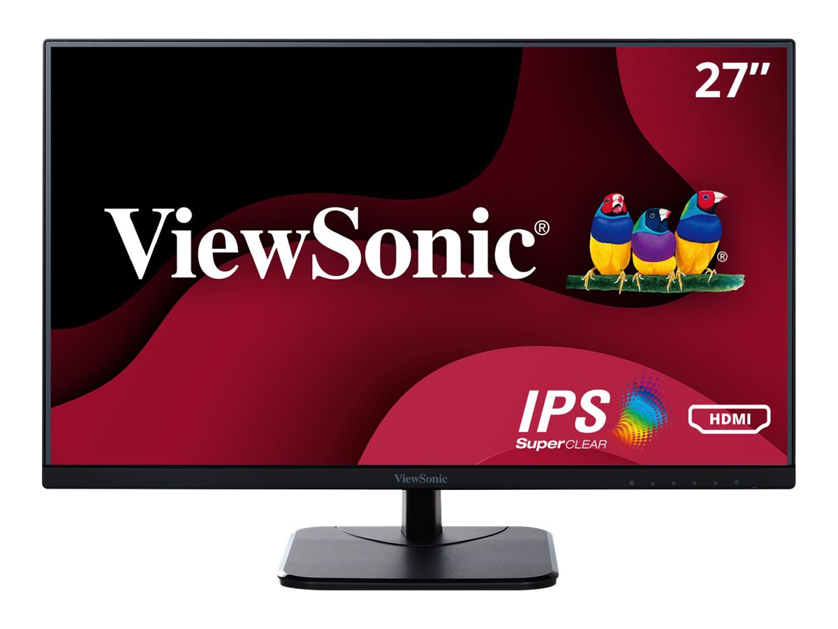 ViewSonic VA2756-MHD - IPS 1080p Monitor with Ultra-Thin Bezels, HDMI, DisplayPort and VGA - 250 cd/m² - 27"