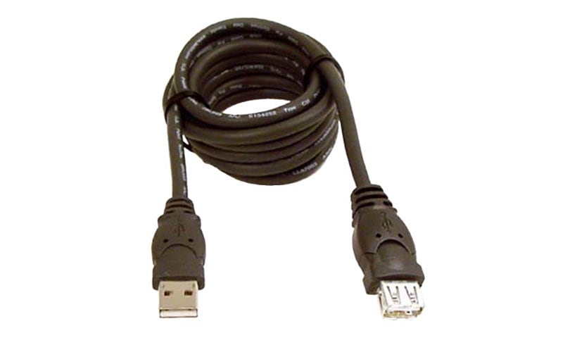 Belkin 3ft USB A/A 2.0 Extension Cable, M/F, 480Mps - USB extension cable - USB to USB - 3 ft