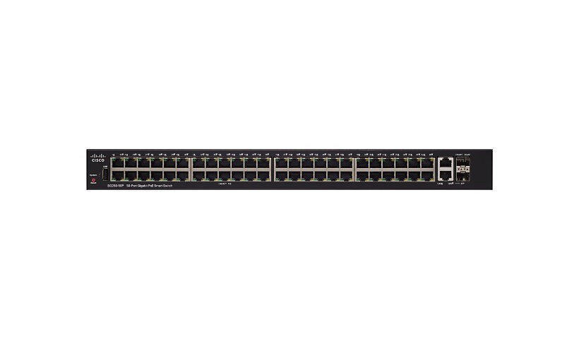 Cisco 250 Series SG250-50P - commutateur - 50 ports - intelligent - Montable sur rack