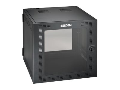 Belden Wall Mount 9U Enclosure Glass Door
