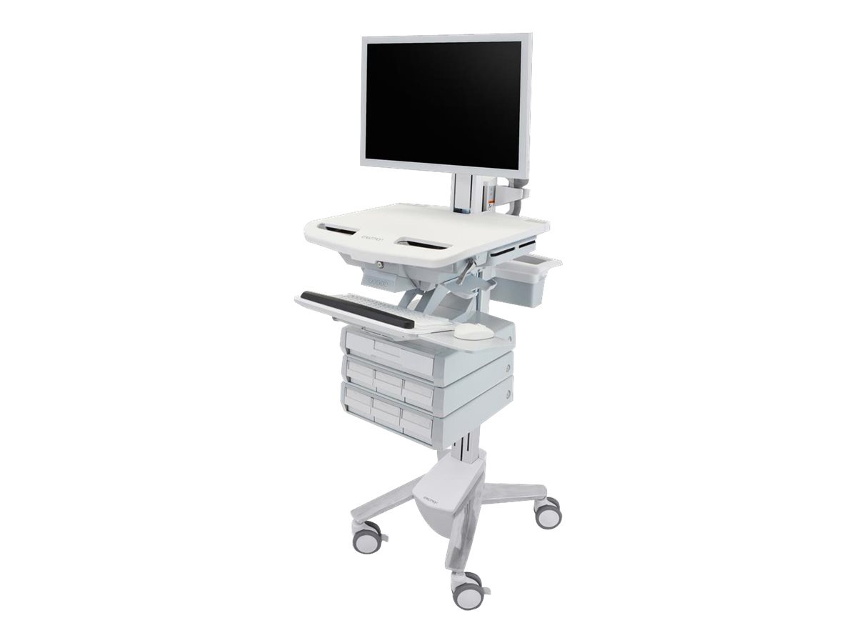 Ergotron StyleView Cart with HD Pivot, 7 Drawers (1+3x2) cart - open archit
