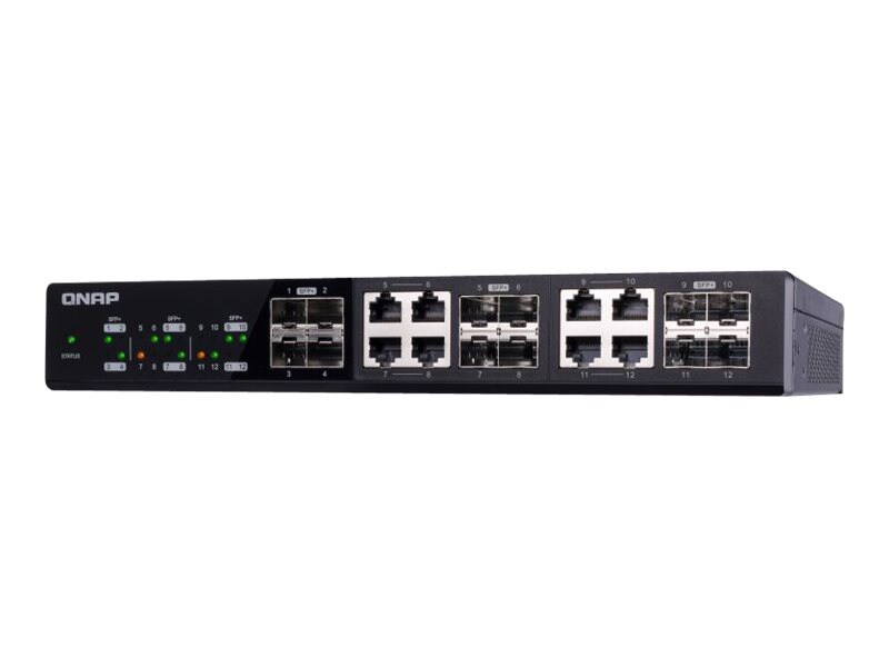 QNAP QSW-1208-8C - switch - 12 ports - unmanaged - rack-mountable