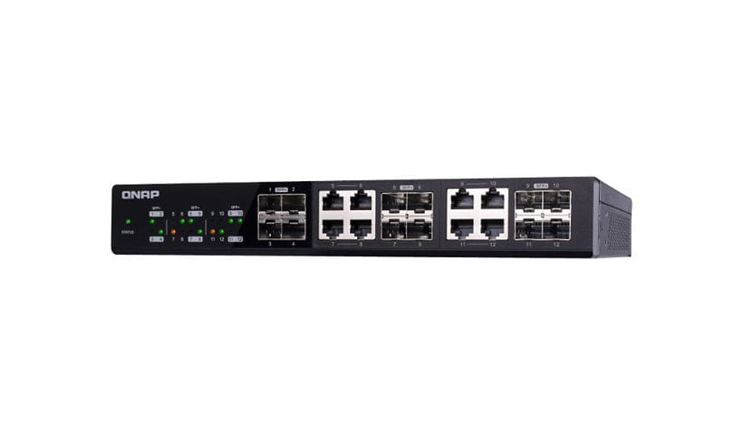 QNAP QSW-1208-8C - switch - 12 ports - unmanaged - rack-mountable