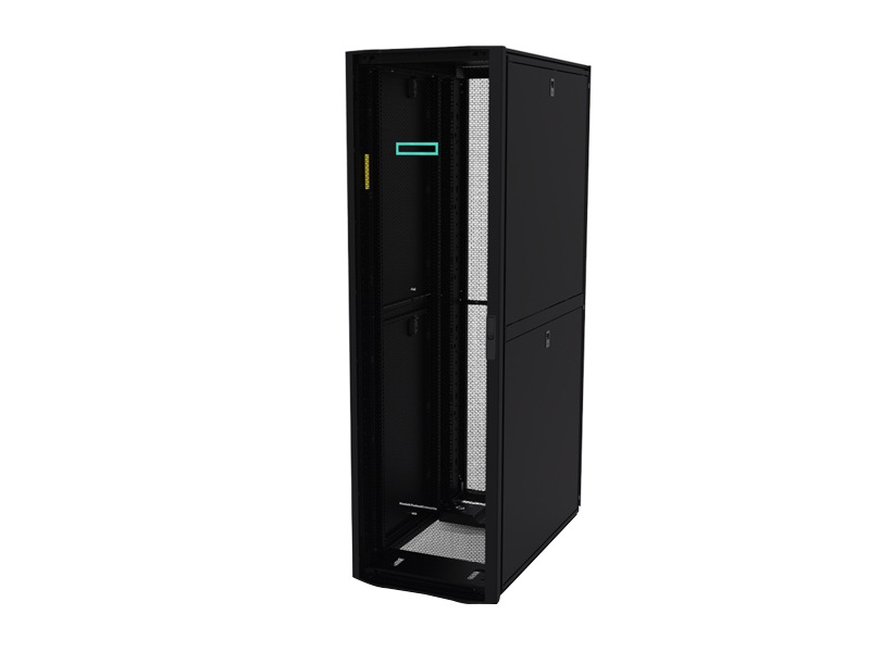 HPE 800mm x 1200mm G2 Kitted Advanced Shock Network Rack with Side Panels and Baying - rack - 42U