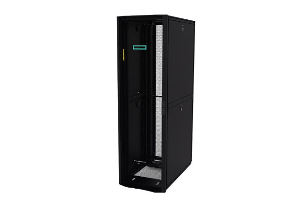 HPE 800mm x 1200mm G2 Kitted Advanced Shock Network Rack with Side Panels and Baying - rack - 42U
