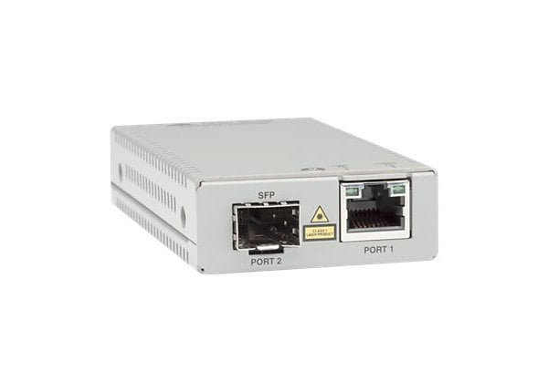 Allied Telesis AT MMC2000/SP - fiber media converter - GigE