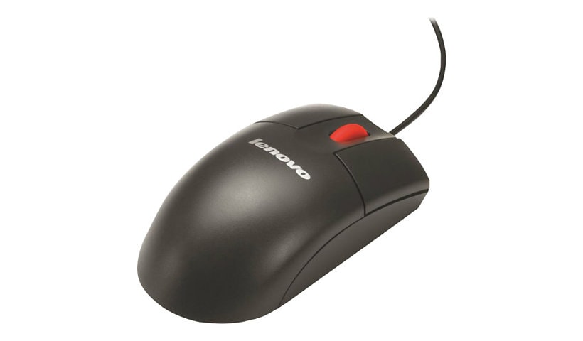 Lenovo ThinkPlus - mouse - USB - stealth black