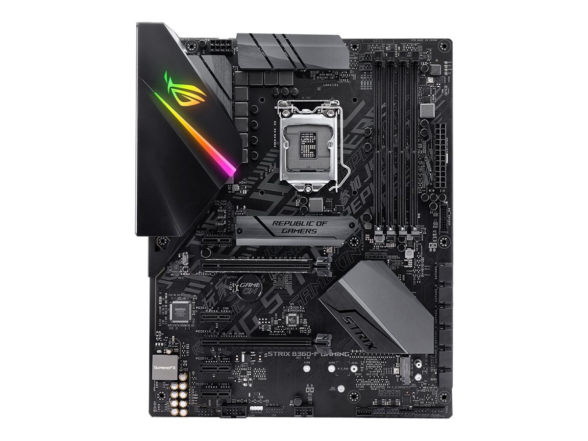 Asus Rog Strix 60 F Gaming Motherboard Atx Lga1151 Socket 60 Rog Strix 60 F Gaming Computer Components Cdw Com