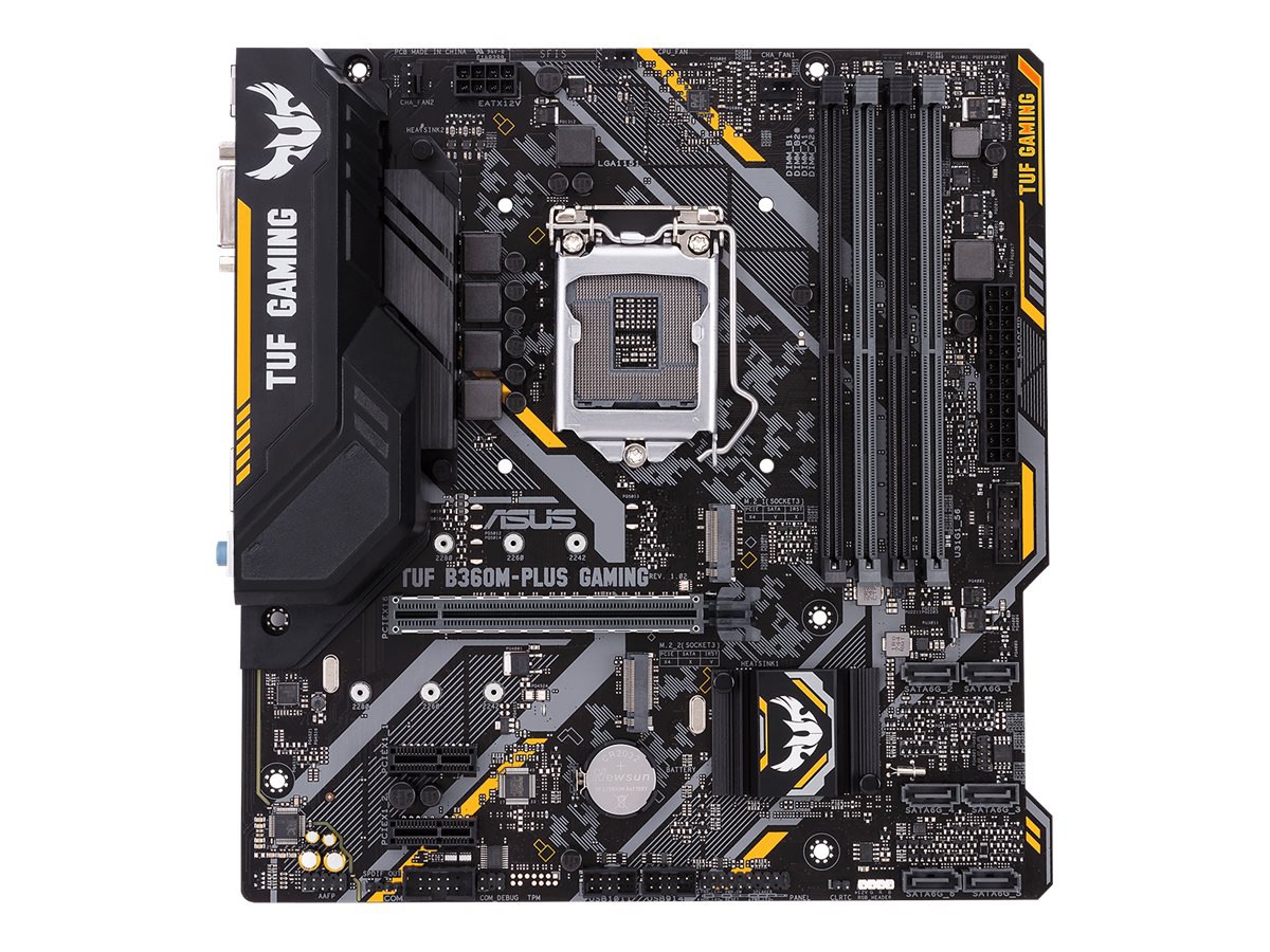 Asus Tuf 60m Plus Gaming Motherboard Micro Atx Lga1151 Socket 6 Tuf 60m Plus Gaming Computer Components Cdw Com